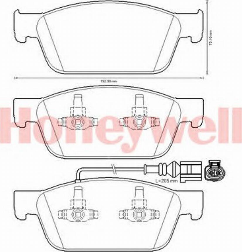 BENDIX 573330B - Гальмівні колодки, дискові гальма autocars.com.ua