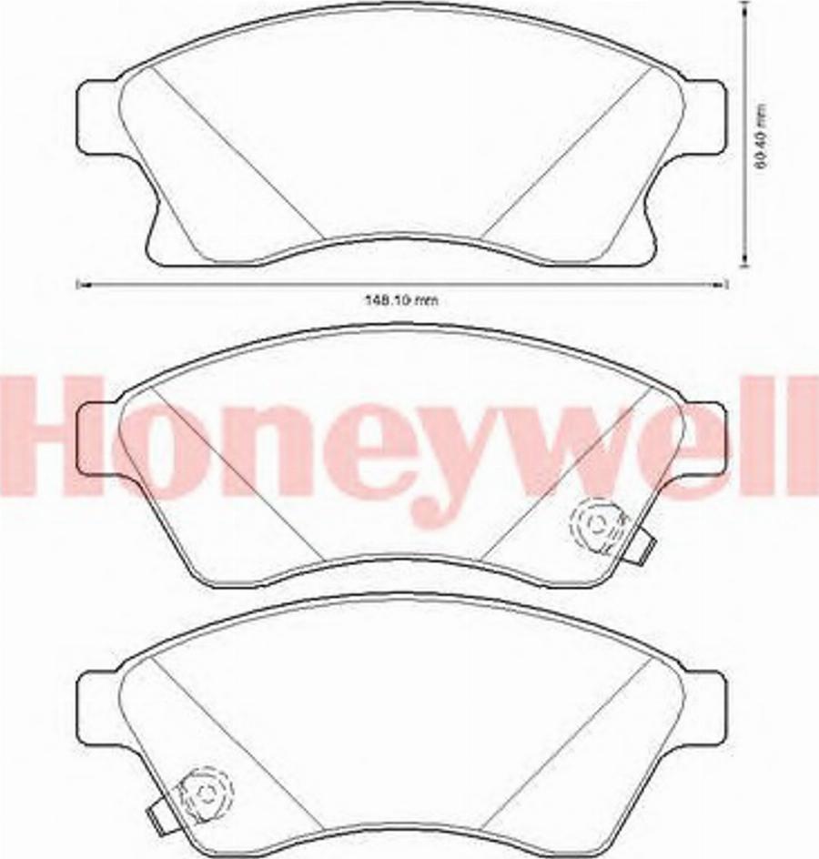 BENDIX 573332B - Гальмівні колодки, дискові гальма autocars.com.ua