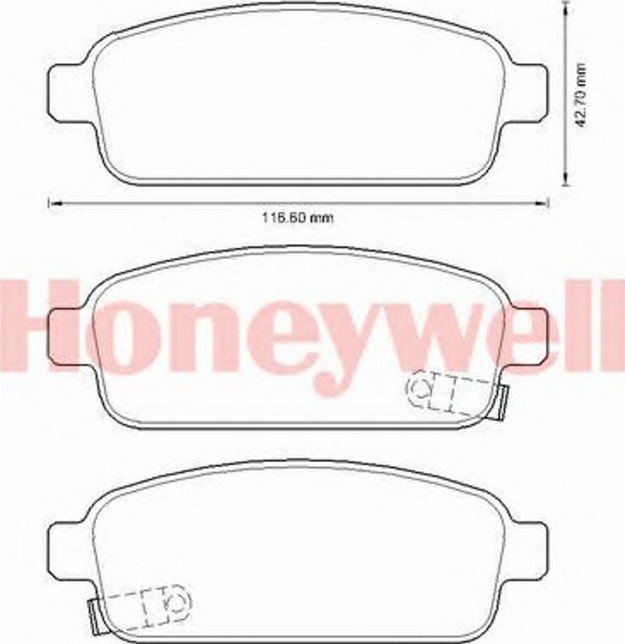 BENDIX 573335B - Тормозные колодки, дисковые, комплект avtokuzovplus.com.ua