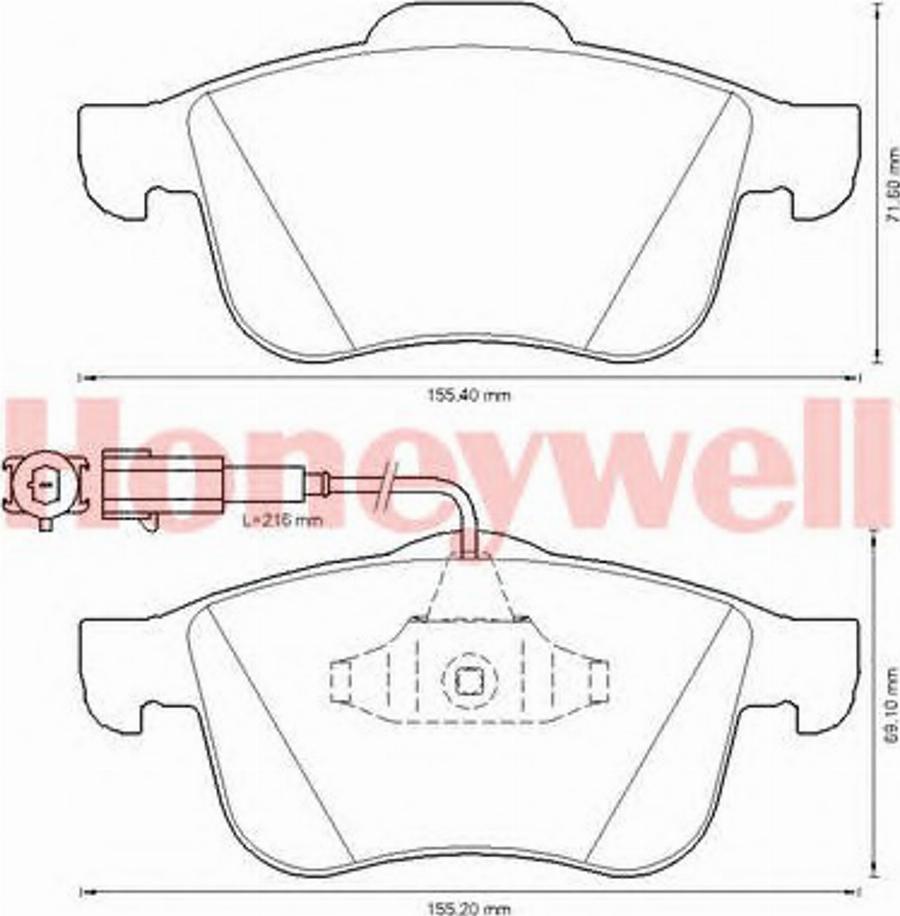 BENDIX 573350B - Тормозные колодки, дисковые, комплект avtokuzovplus.com.ua