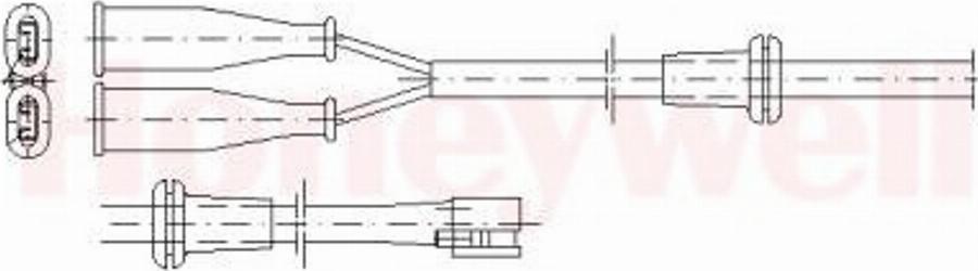 BENDIX 581317 - Сигналізатор, знос гальмівних колодок autocars.com.ua