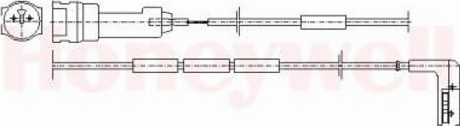 BENDIX 581338 - Сигнализатор, износ тормозных колодок avtokuzovplus.com.ua