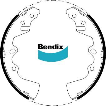 BENDIX BS1348 - Комплект гальм, барабанний механізм autocars.com.ua