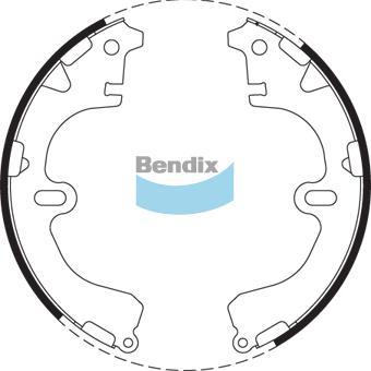 BENDIX BS1490 - Комплект гальм, барабанний механізм autocars.com.ua