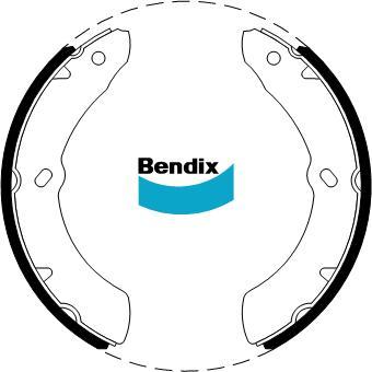 BENDIX BS1550 - Комплект гальм, барабанний механізм autocars.com.ua