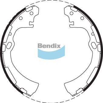 BENDIX BS1657 - Комплект гальм, барабанний механізм autocars.com.ua