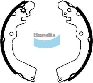 BENDIX BS1699 - Комплект гальм, барабанний механізм autocars.com.ua