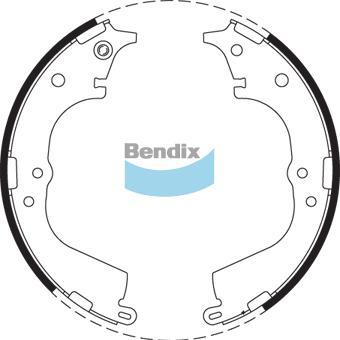 BENDIX BS1714 - Комплект гальм, барабанний механізм autocars.com.ua