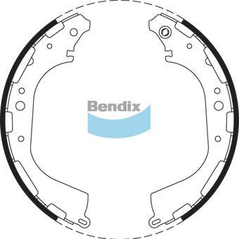 BENDIX BS1726 - Комплект гальм, барабанний механізм autocars.com.ua