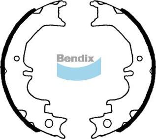 BENDIX BS1745 - Комплект гальм, барабанний механізм autocars.com.ua