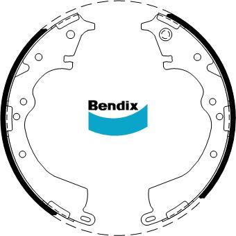 BENDIX BS1768 - Комплект гальм, барабанний механізм autocars.com.ua