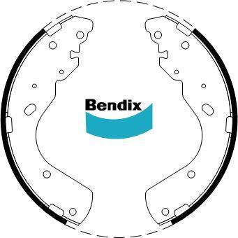 BENDIX BS1769 - Комплект гальм, барабанний механізм autocars.com.ua