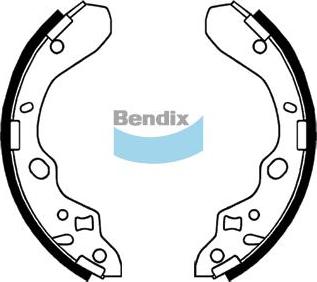 BENDIX BS1771 - Комплект тормозных колодок, барабанные avtokuzovplus.com.ua