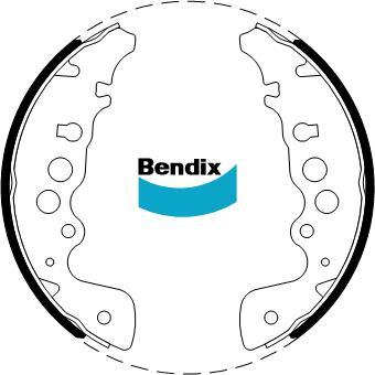 BENDIX BS1787 - Комплект гальм, барабанний механізм autocars.com.ua