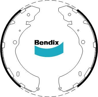 BENDIX BS1793 - Комплект гальм, барабанний механізм autocars.com.ua