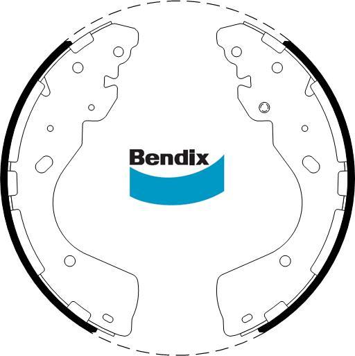 BENDIX BS5021 - Комплект гальм, барабанний механізм autocars.com.ua