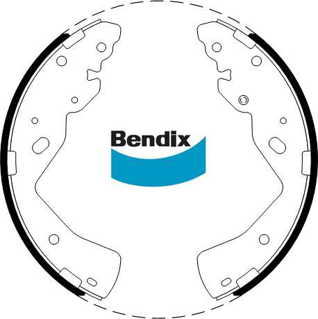 BENDIX BS5023 - Комплект гальм, барабанний механізм autocars.com.ua