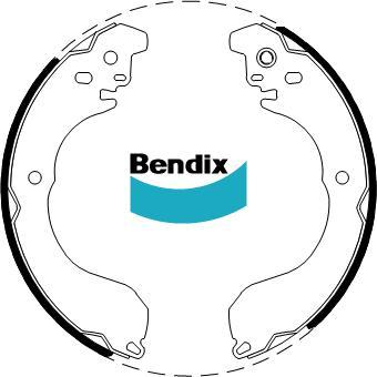 BENDIX BS5116 - Комплект гальм, барабанний механізм autocars.com.ua