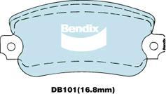 BENDIX DB101 GCT - Гальмівні колодки, дискові гальма autocars.com.ua