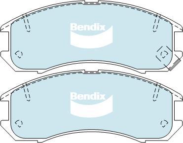 BENDIX DB1114 MKT - Тормозные колодки, дисковые, комплект autodnr.net