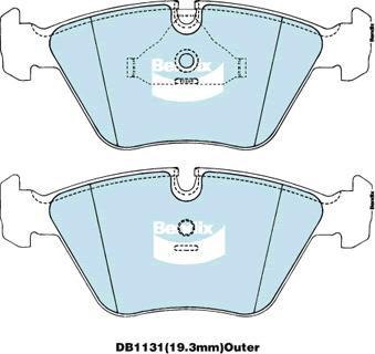 BENDIX DB1131 GCT - Тормозные колодки, дисковые, комплект autodnr.net