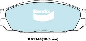 BENDIX DB1146 GCT - Тормозные колодки, дисковые, комплект autodnr.net