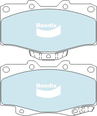 BENDIX DB1149 4WD - Тормозные колодки, дисковые, комплект autodnr.net