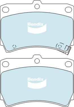 BENDIX DB1158 GCT - Тормозные колодки, дисковые, комплект autodnr.net