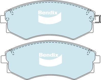 BENDIX DB1167 MKT - Тормозные колодки, дисковые, комплект autodnr.net