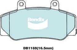 BENDIX DB1169 GCT - Тормозные колодки, дисковые, комплект autodnr.net