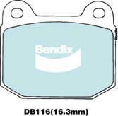 BENDIX DB116 GCT - Тормозные колодки, дисковые, комплект autodnr.net