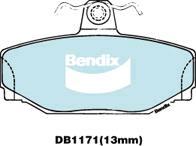 BENDIX DB1171 GCT - Тормозные колодки, дисковые, комплект autodnr.net