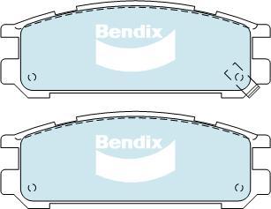 BENDIX DB1186 MKT - Тормозные колодки, дисковые, комплект autodnr.net