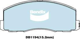 BENDIX DB1194 GCT - Тормозные колодки, дисковые, комплект autodnr.net