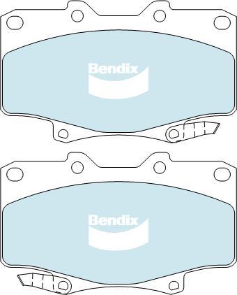 BENDIX DB1199 4WD - Тормозные колодки, дисковые, комплект autodnr.net