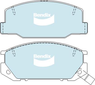 BENDIX DB1208 GCT - Тормозные колодки, дисковые, комплект autodnr.net