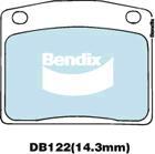 BENDIX DB122 GCT - Гальмівні колодки, дискові гальма autocars.com.ua