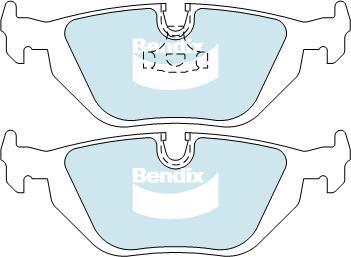 BENDIX DB1245 GCT - Тормозные колодки, дисковые, комплект autodnr.net