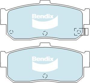 BENDIX DB1247 GCT - Тормозные колодки, дисковые, комплект autodnr.net