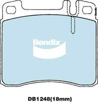 BENDIX DB1248 GCT - Тормозные колодки, дисковые, комплект avtokuzovplus.com.ua