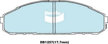 BENDIX DB1257 GCT - Тормозные колодки, дисковые, комплект autodnr.net