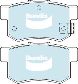 BENDIX DB1265 GCT - Тормозные колодки, дисковые, комплект autodnr.net