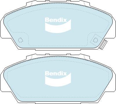 BENDIX DB1279 MKT - Тормозные колодки, дисковые, комплект autodnr.net