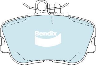 BENDIX DB1295 EURO+ - Тормозные колодки, дисковые, комплект autodnr.net