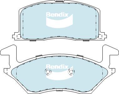 BENDIX DB1314 GCT - Тормозные колодки, дисковые, комплект autodnr.net