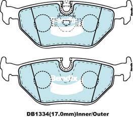 BENDIX DB1334 GCT - Тормозные колодки, дисковые, комплект autodnr.net