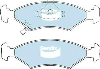 BENDIX DB1335 GCT - Тормозные колодки, дисковые, комплект autodnr.net