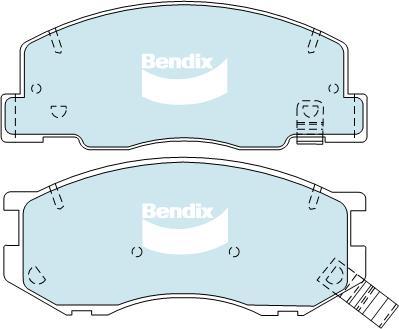 BENDIX DB1372 4WD - Тормозные колодки, дисковые, комплект autodnr.net