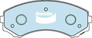 BENDIX DB1385 4WD - Тормозные колодки, дисковые, комплект autodnr.net