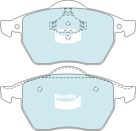 BENDIX DB1401 MKT - Тормозные колодки, дисковые, комплект autodnr.net